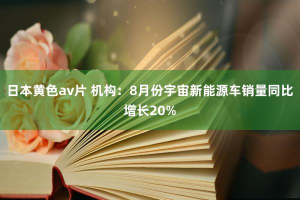 日本黄色av片 机构：8月份宇宙新能源车销量同比增长20%